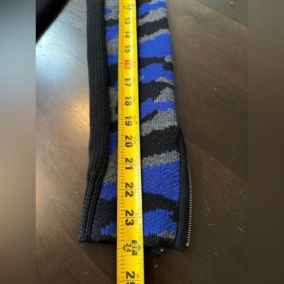 Diane von Furstenberg moto sweater Jacket XS St Regis Full Zip 100% Wool - Picture 11 of 15